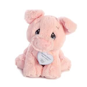 NWT Precious Moments Bacon Piggy Pink Pig Plush Valentine Gift Kawaii Decor